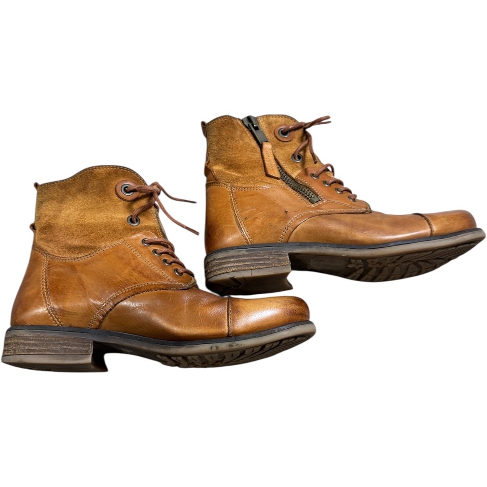 Tara M Leena Leather & Suede Lace Up Zip Ankle Boots Women's Size 39 Euro
8.5 US - Picture 2 of 7